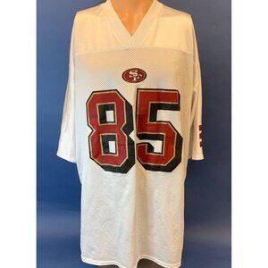 Mens XL Reebok NFL San Francisco 49ers V Davis 85 White Mesh Jersey EUC